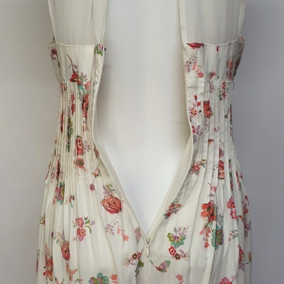 LC Lauren Conrad Floral Pintuck Maxi Dress Women's Size 4 - Picture 6 of 13